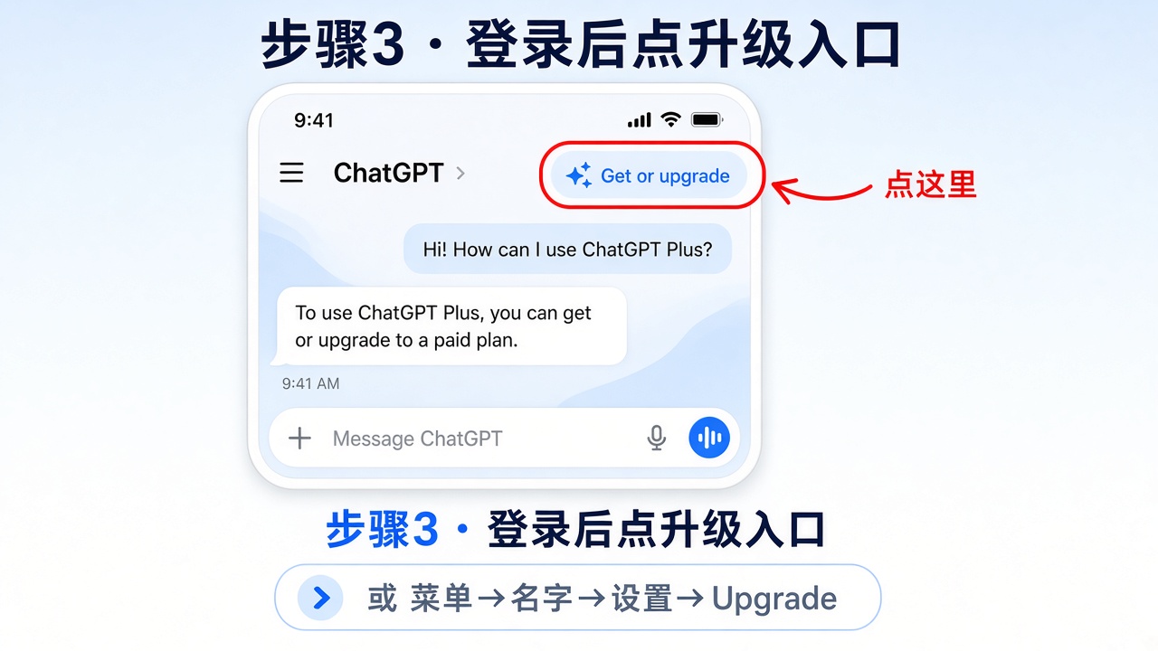 升级入口